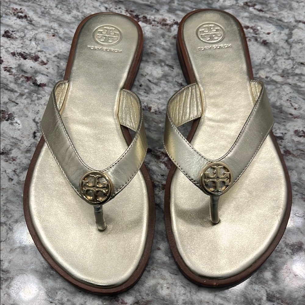 Tory Burch Gold Sandals
